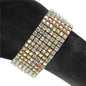 7 Line Rhinestones Stretch Bracelet