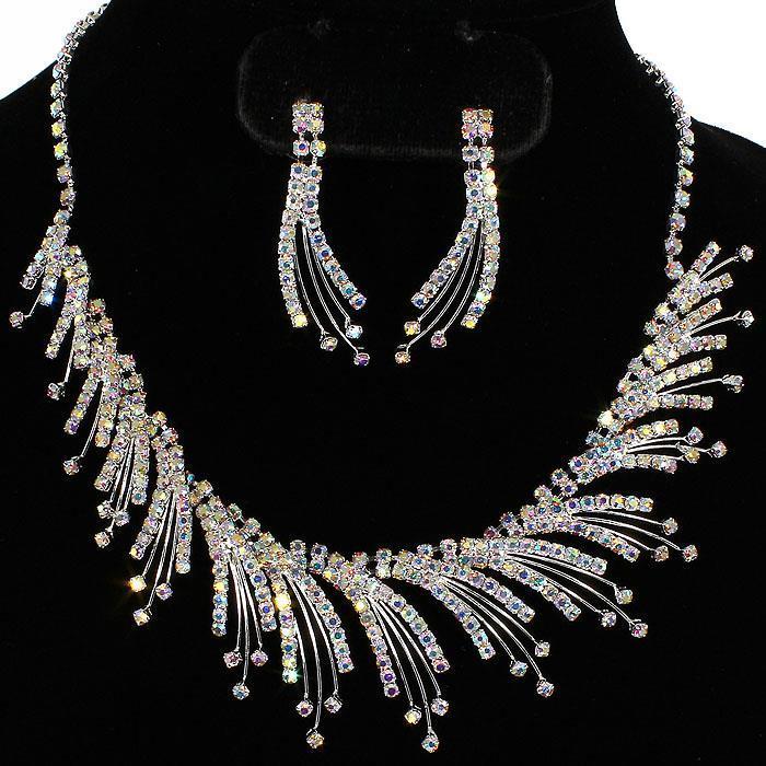 Rhinestone Necklace Set