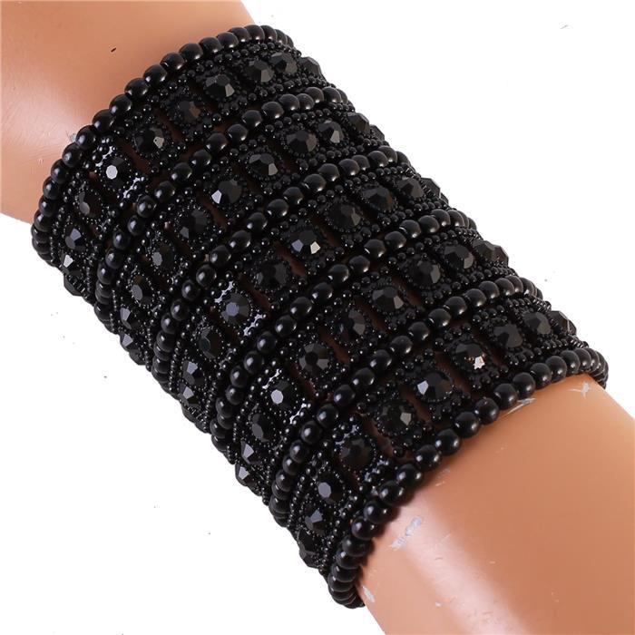 Crystal Metal Stretch Bracelet