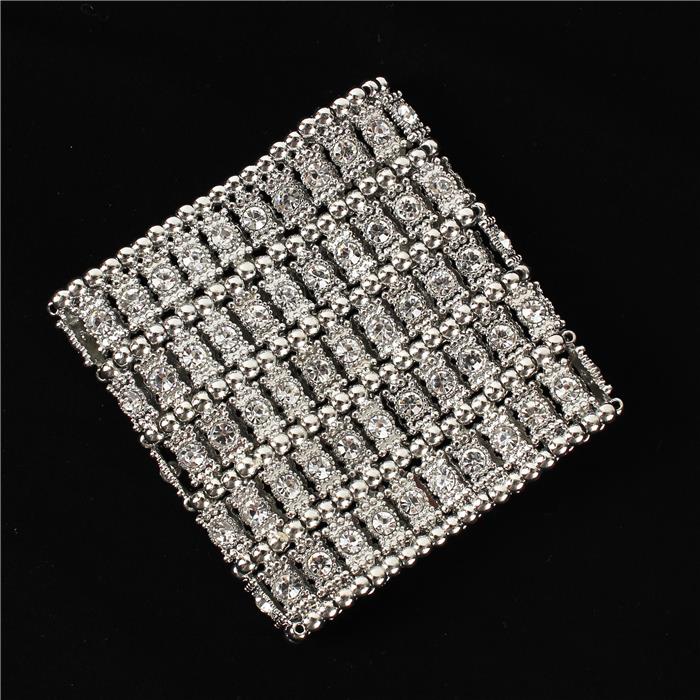 Crystal Metal Stretch Bracelet