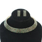 4 Row Rhinestones Choker Set