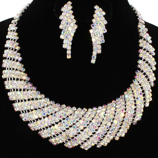 Rhinestone Necklace Set