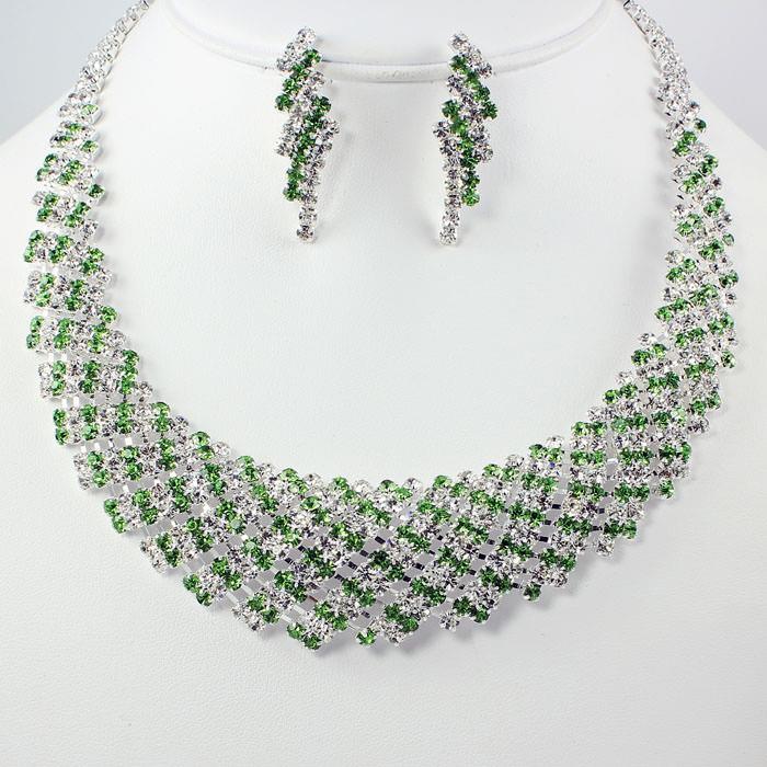 Rhinestone Necklace Set