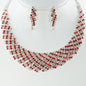 Rhinestone Necklace Set