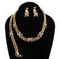 Metal Box ChainX 3Pcs Necklace Set