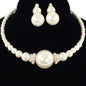 Pearl Choker Necklace Set