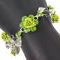 Rhinestones Flower Bracelet