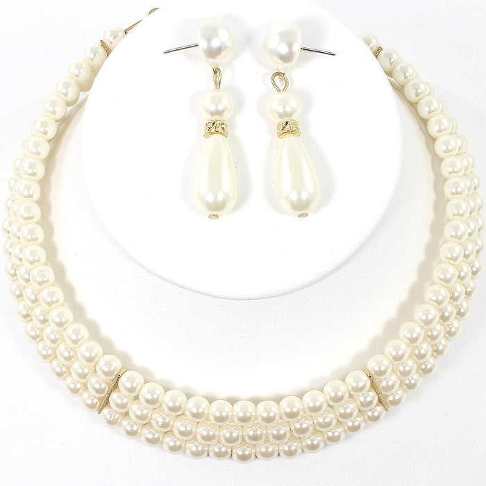 Fashion Pearl Choker Set