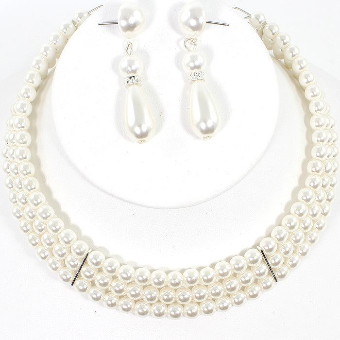 Fashion Pearl Choker Set