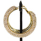 2.25'' Rhinestone Hoop Earring