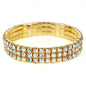 Rhinestone 3 Line Stretch Bracelet