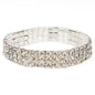 Rhinestone 3 Line Stretch Bracelet