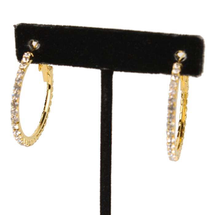 1.25'' Rhinestone Hoop Earring