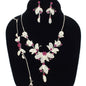 3Pc Rhinestone Necklace Set