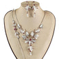 3Pc Rhinestone Necklace Set