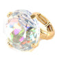 Crystal Chunky Round Shape Stretch Ring