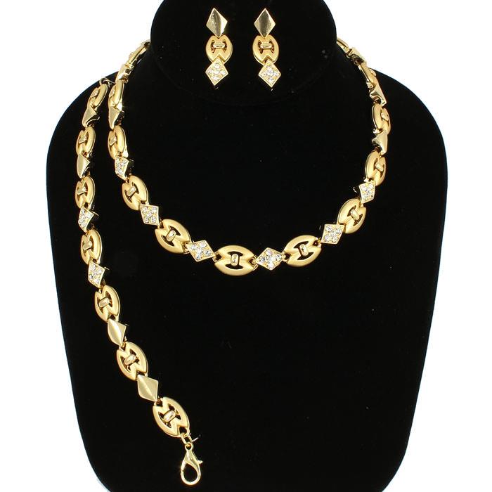 Rhinestone Necklace Set