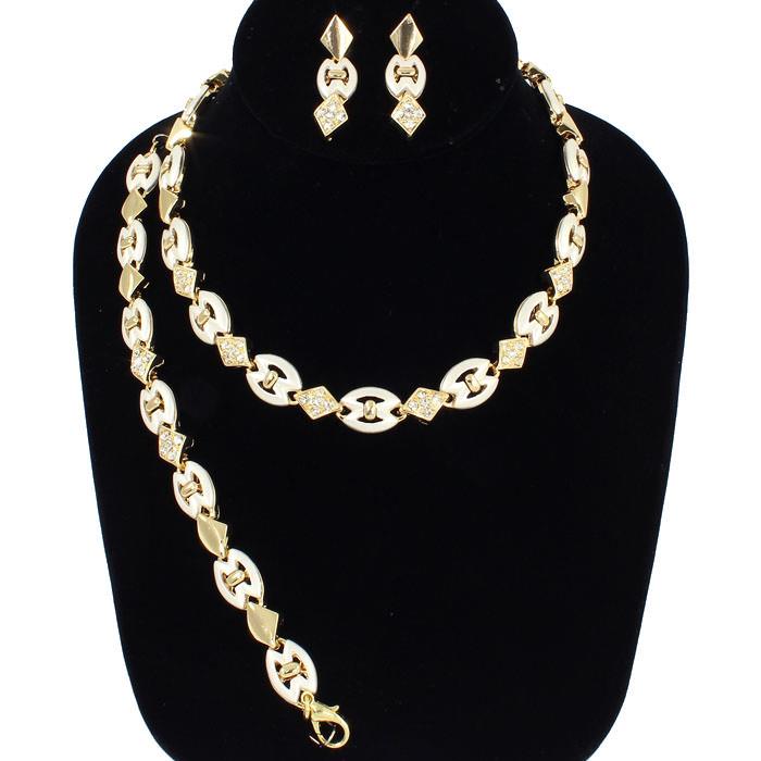 Rhinestone Necklace Set