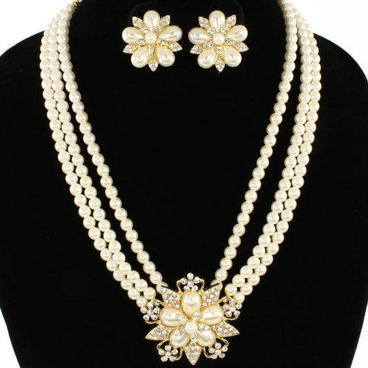 Pearl Necklace Set