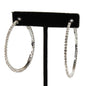 2'' Rhinestone Hoop Earring