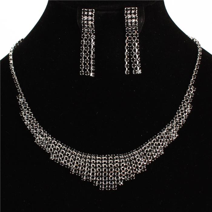 Rhinestone Necklace Set