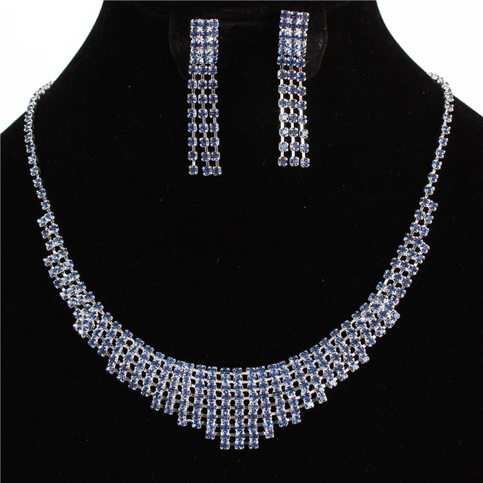 Rhinestone Necklace Set