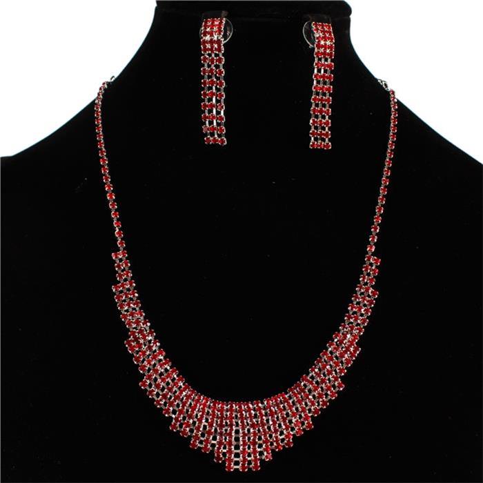 Rhinestone Necklace Set