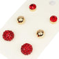 3 Pair Ball Earring Pack