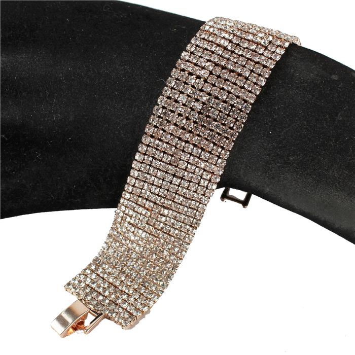 10 Lines Rhinestones Bracelet