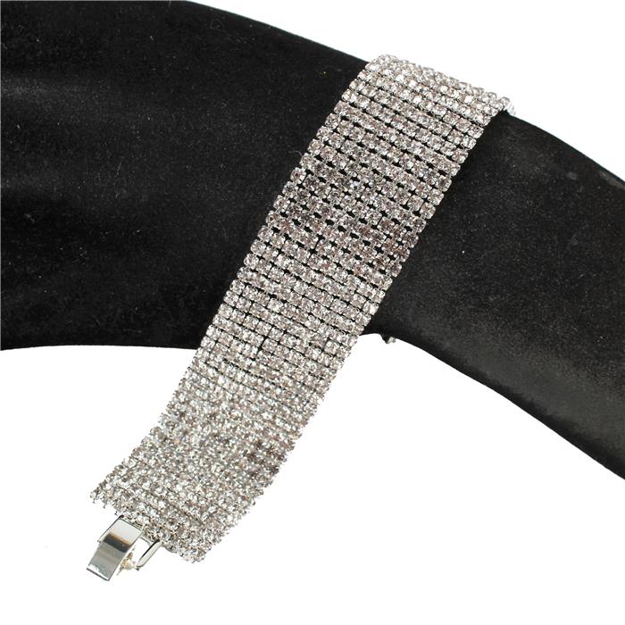 10 Lines Rhinestones Bracelet