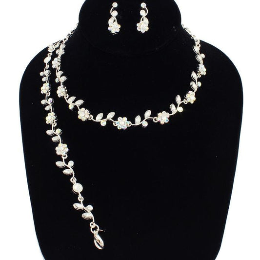 Rhinestone Necklace Set