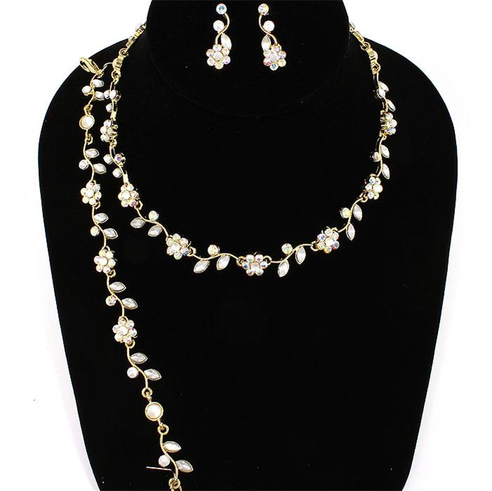 Rhinestone Necklace Set