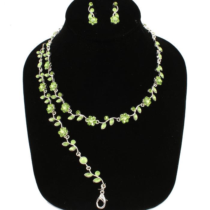 Rhinestone Necklace Set