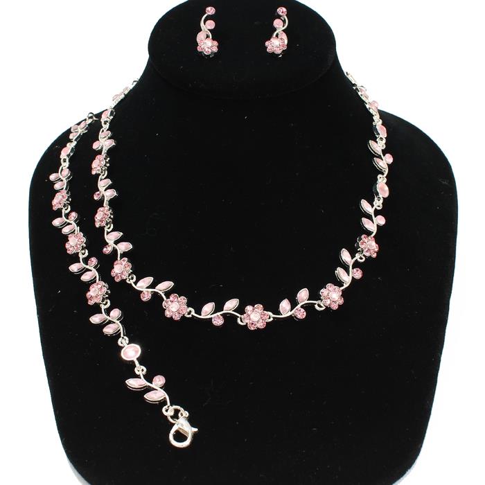 Rhinestone Necklace Set