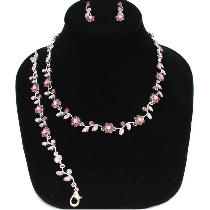 Rhinestone Necklace Set