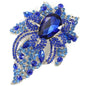 Crystal Flower Brooch