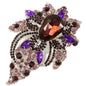 Crystal Flower Brooch