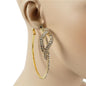 Rhinestone Hoop Earring