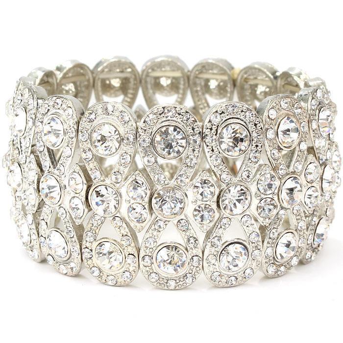 Crystal Tear-Shape Bracelet