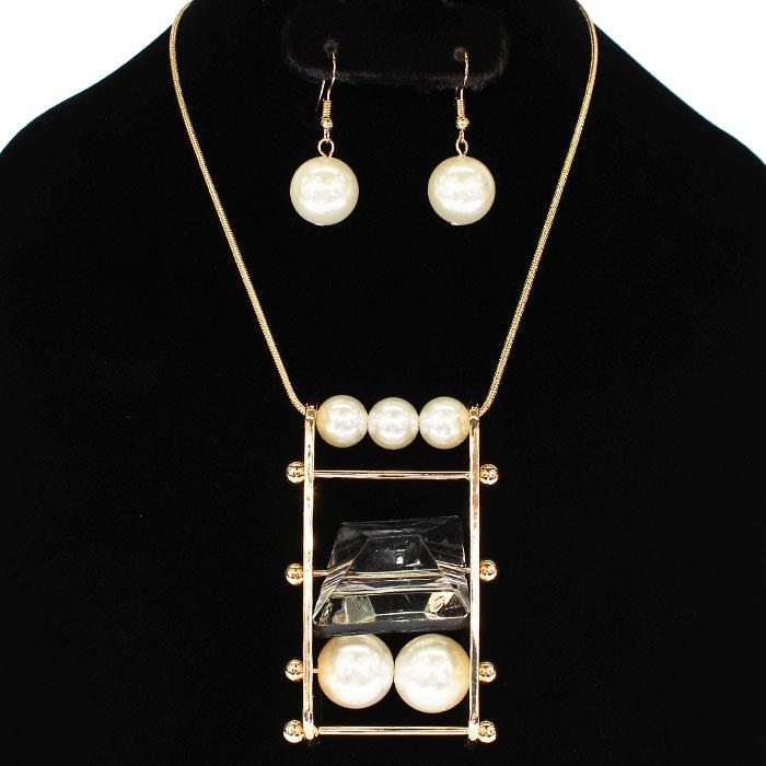 Chunky Drop Necklace Set