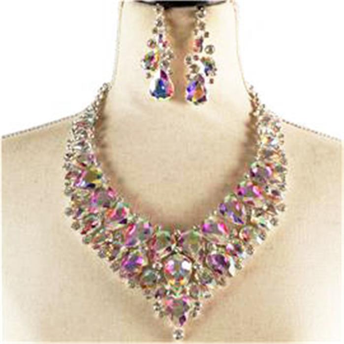 Crystal Evening Necklace Set