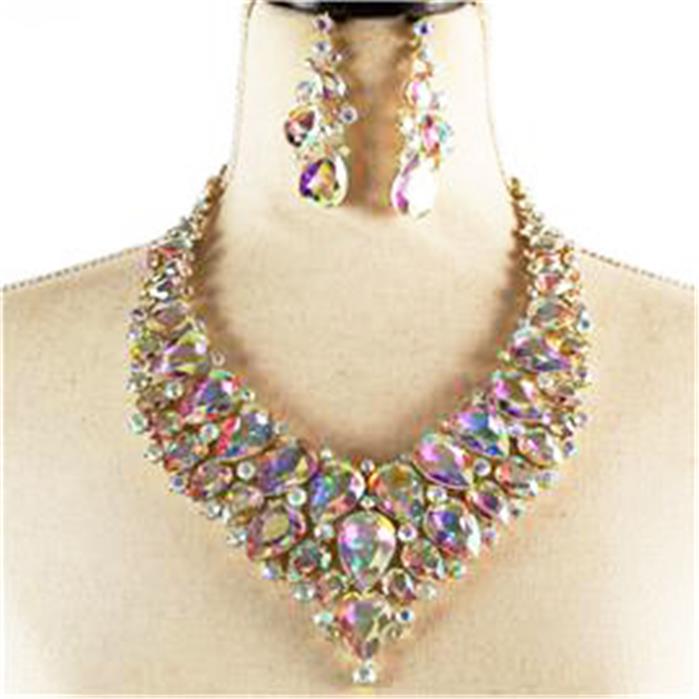 Crystal Evening Necklace Set