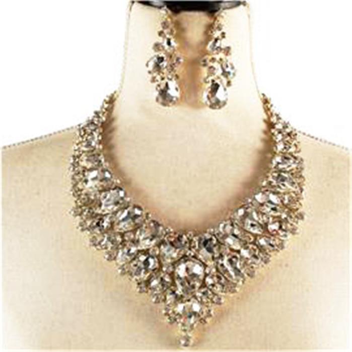 Crystal Evening Necklace Set