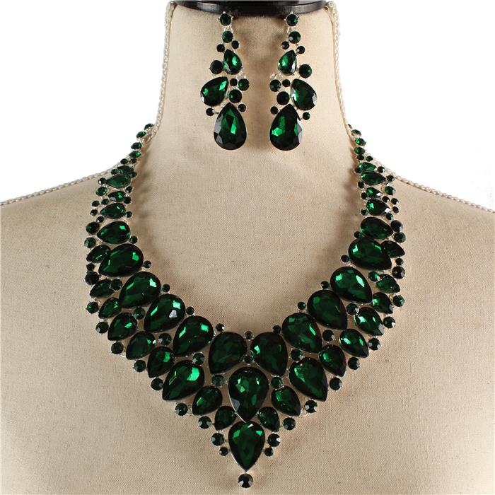 Crystal Evening Necklace Set