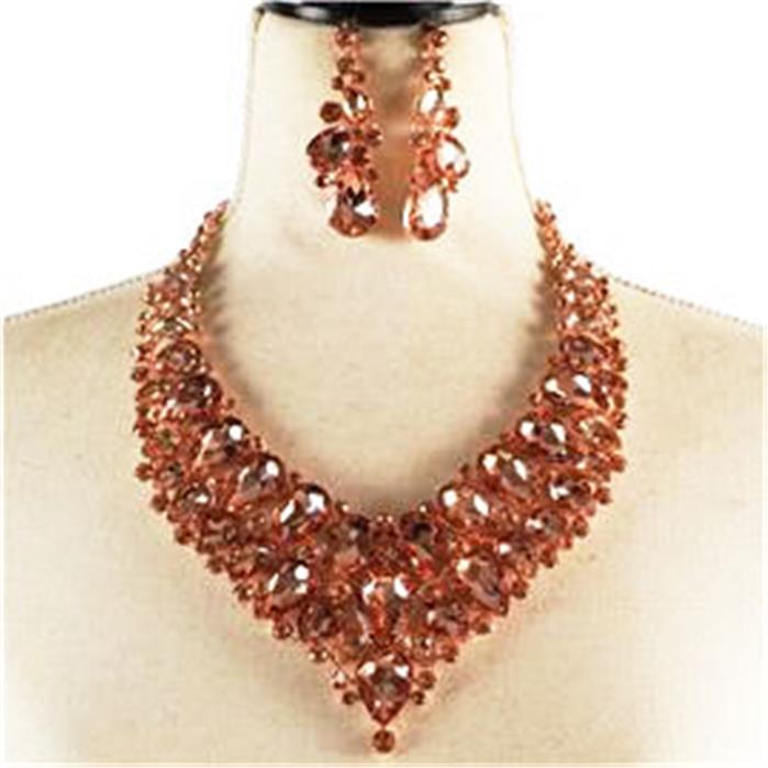 Crystal Evening Necklace Set