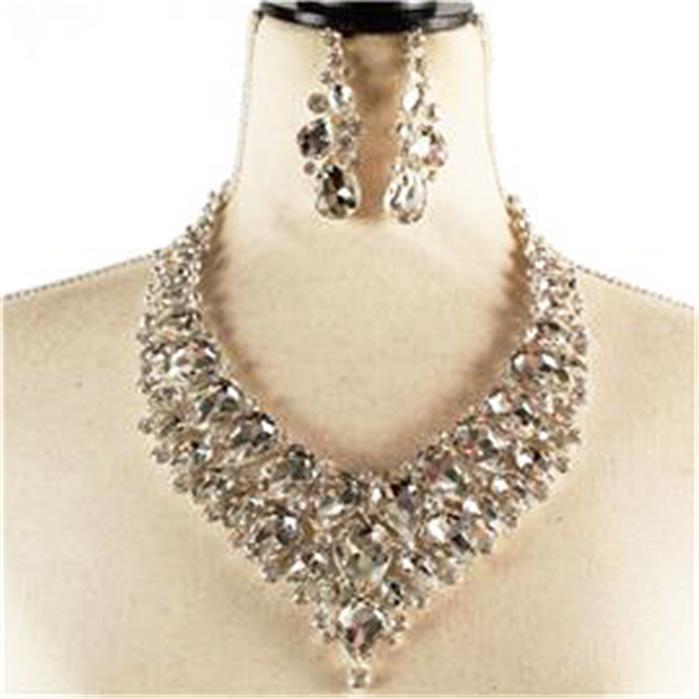 Crystal Evening Necklace Set