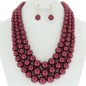 3 Layered Pearl Necklace Set