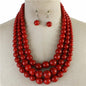 3 Layered Pearl Necklace Set