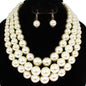 3 Layered Pearl Necklace Set