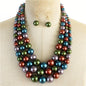 3 Layered Pearl Necklace Set